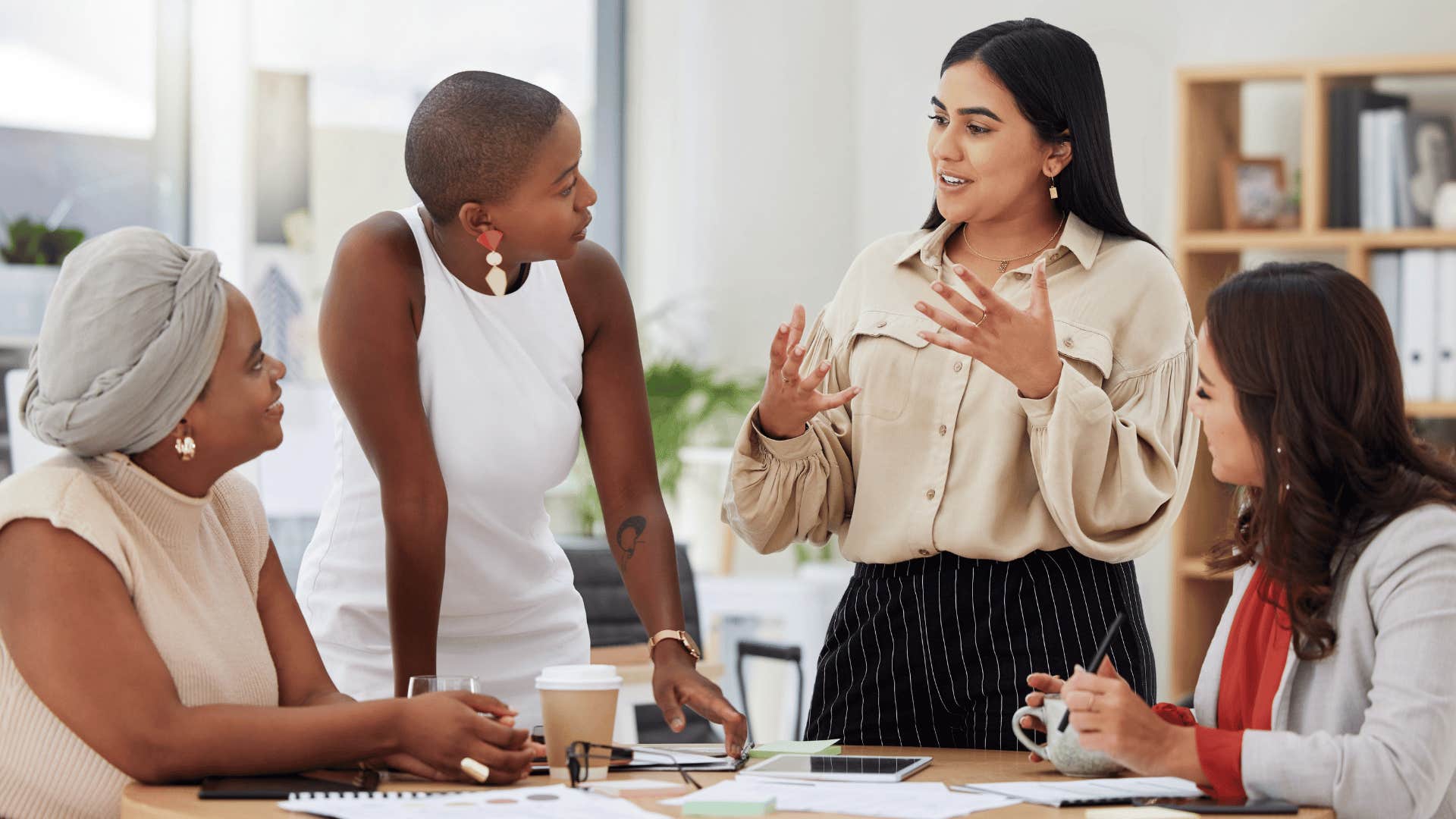 female colleagues in a meeting 