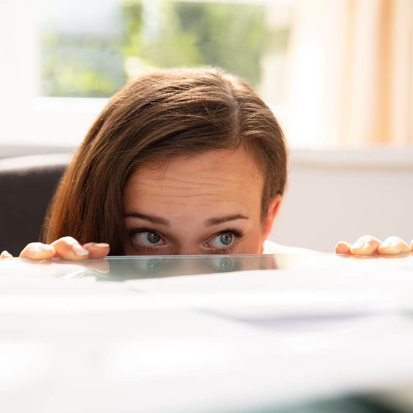 Substitute Teacher Hides Under Desk To Avoid Working Overtime 