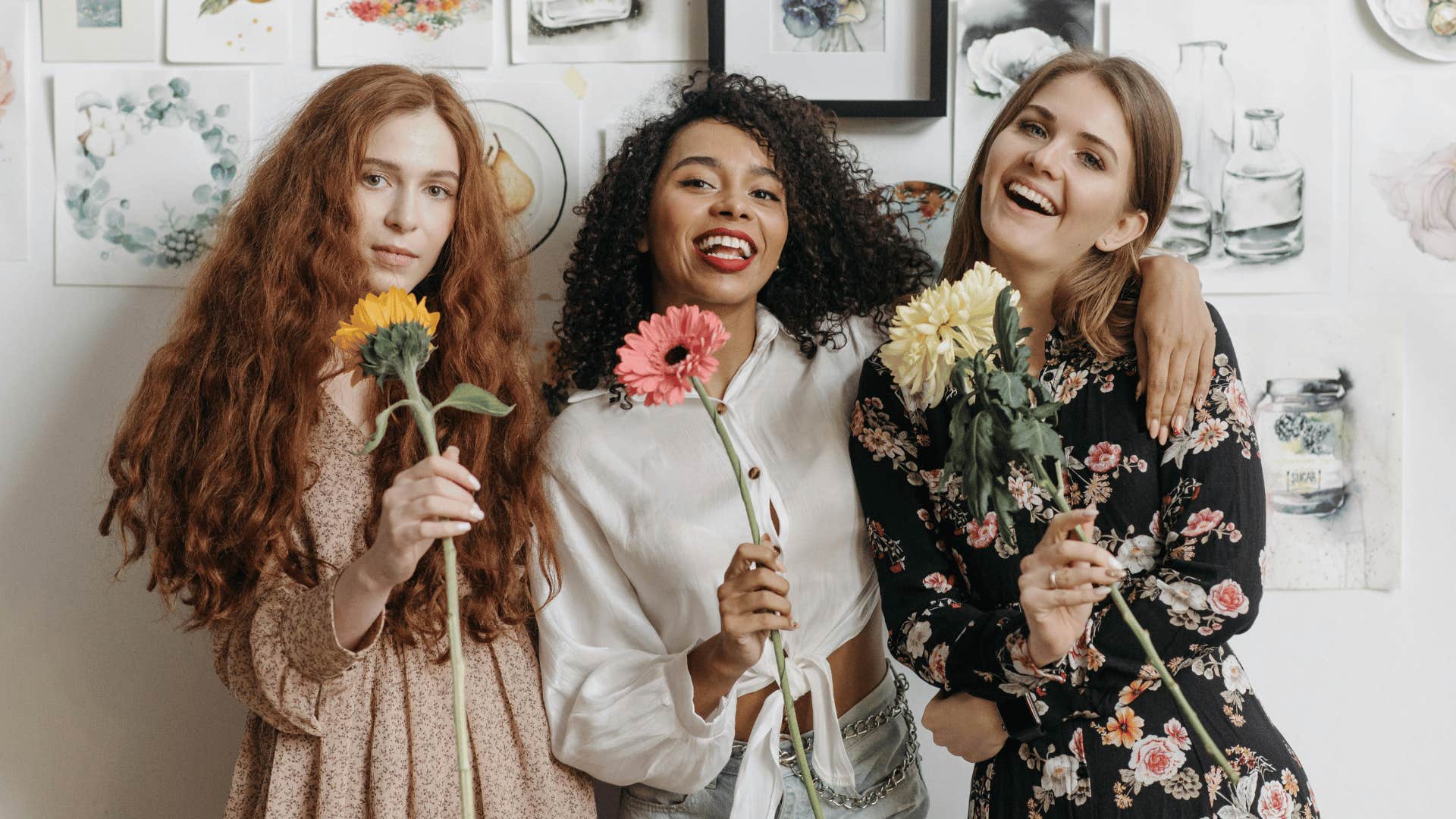 group of friends looking happy