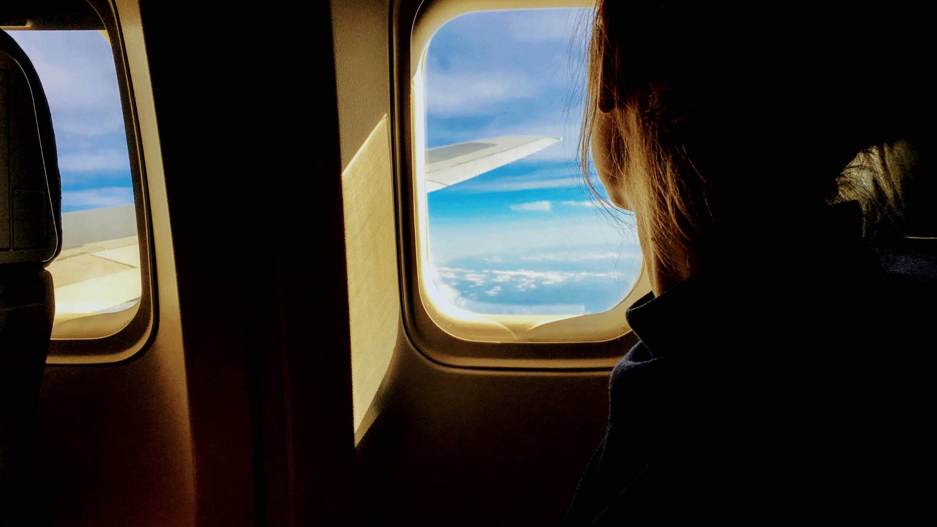 woman anxious about turbulence