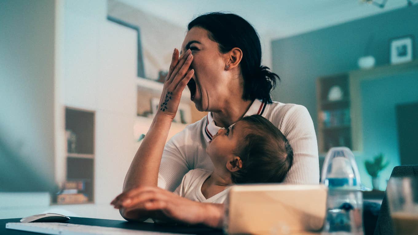 Exhausted mom has habits that bring her closer to her kids.