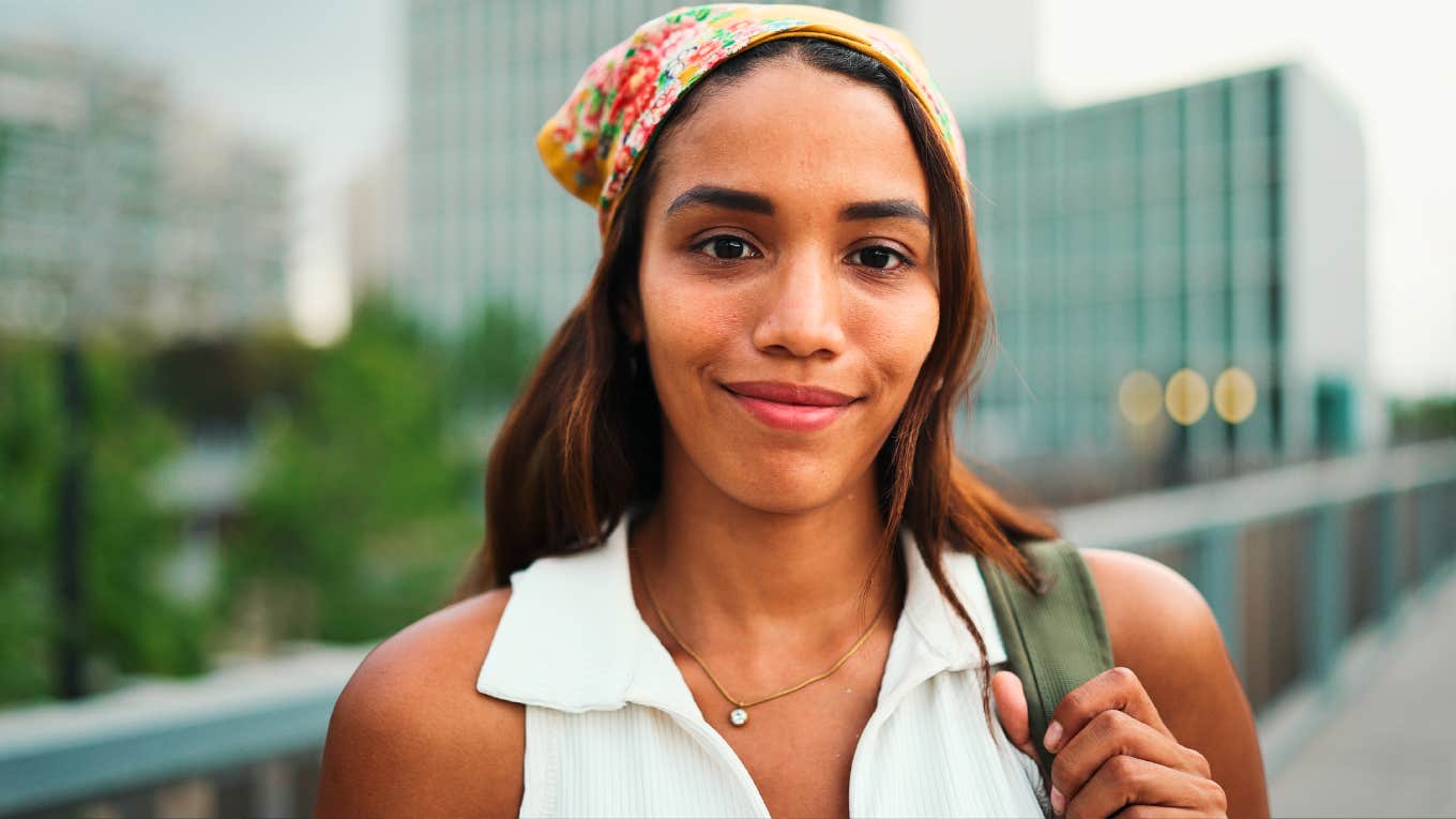 Woman with high self esteem 