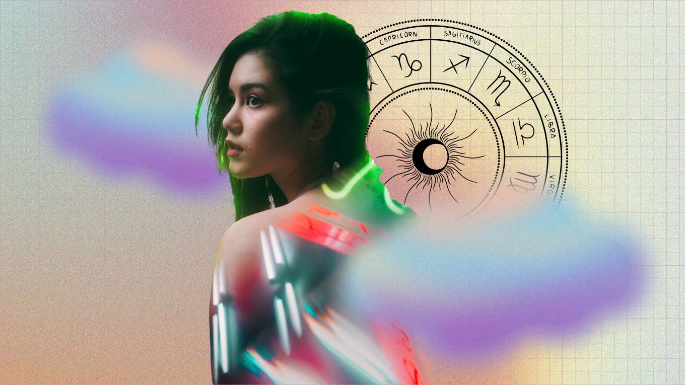 woman with visionary zodiac sign whose intuition is always right