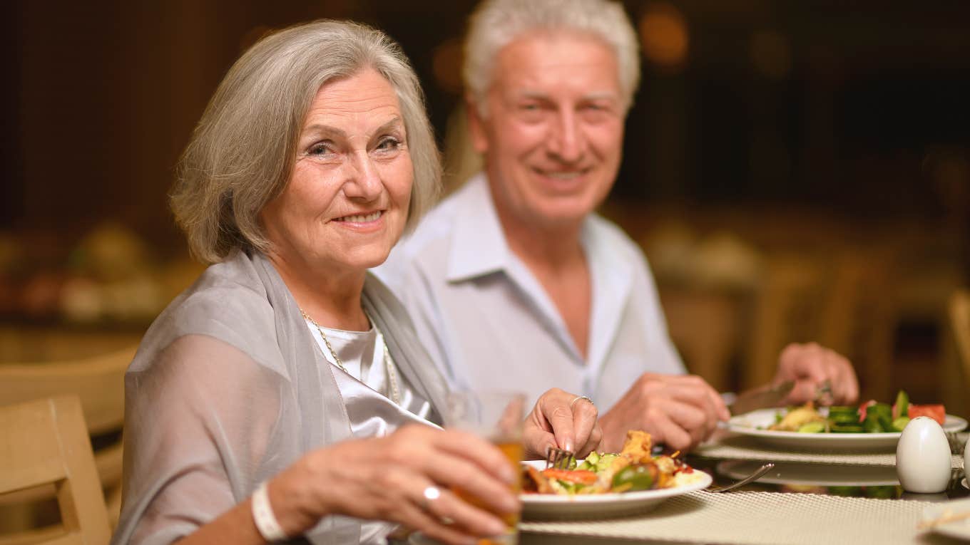 Boomers out to eat at a restaurant