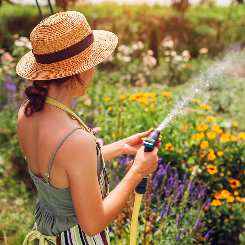 Woman gardening