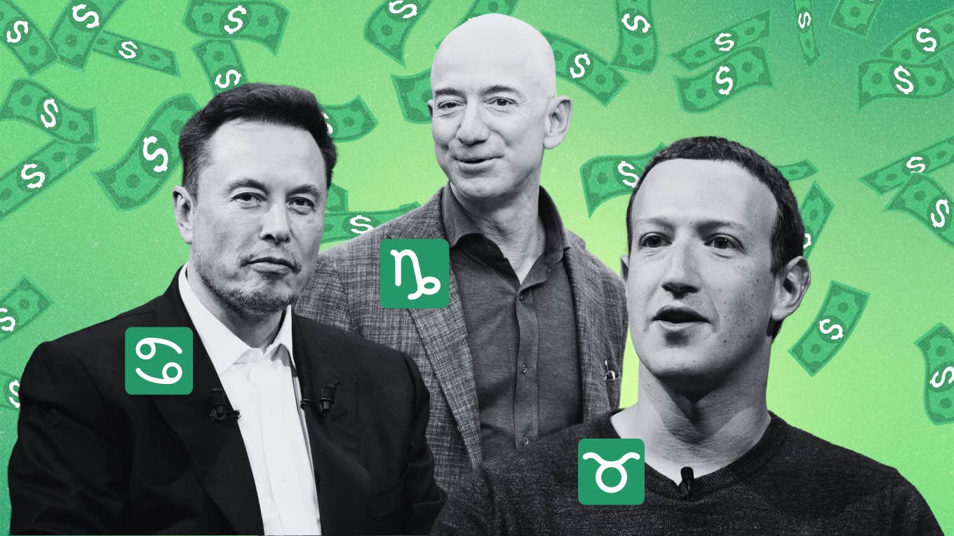 zodiac signs of billionaires elon musk jeff bezos and mark zuckerberg