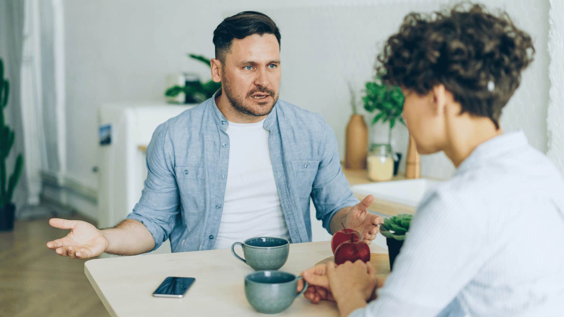 couple having a serious conversation