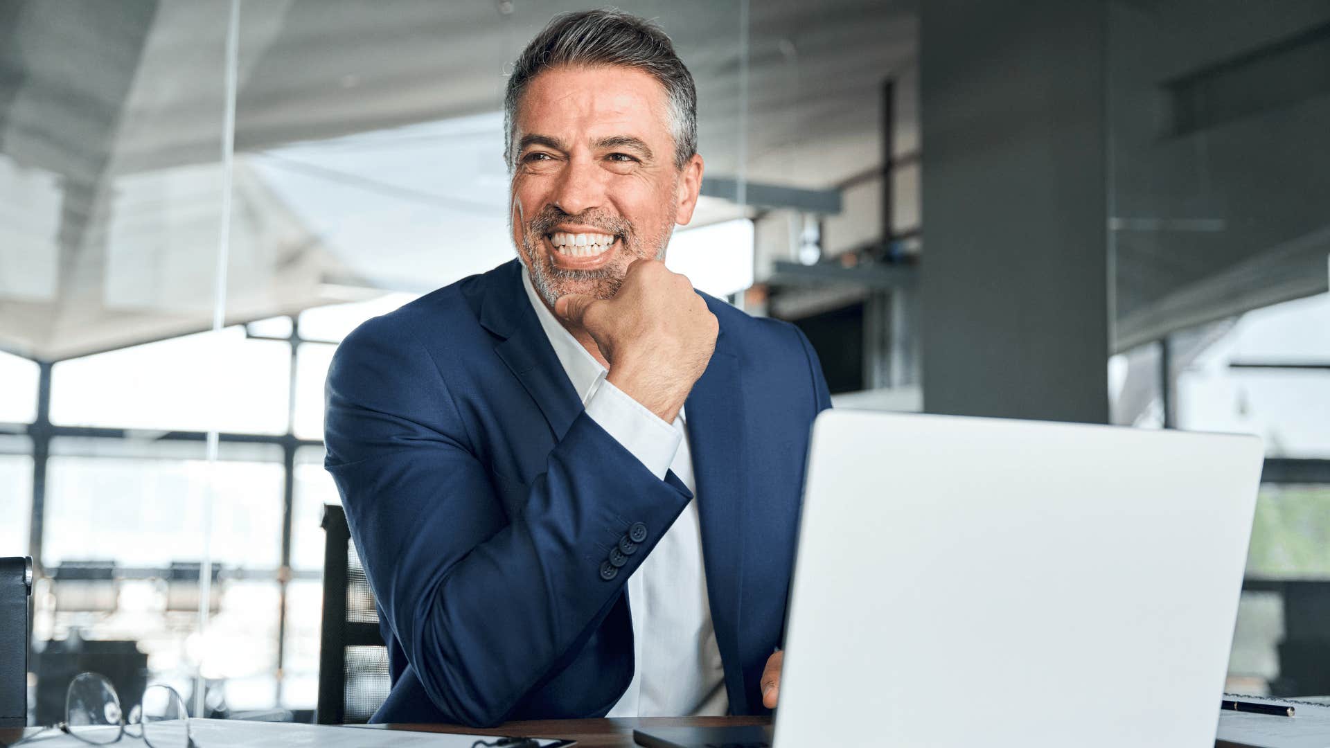 smiling businessman