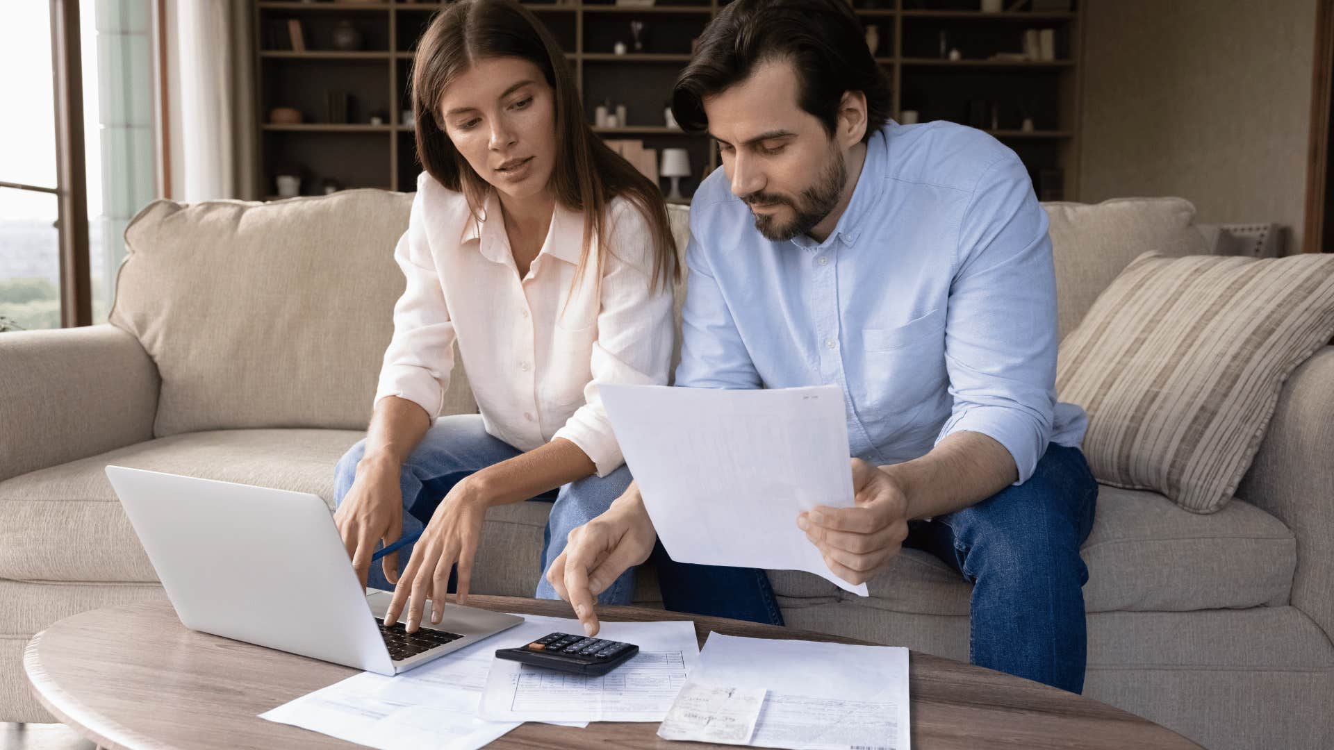 couple building financial plan together