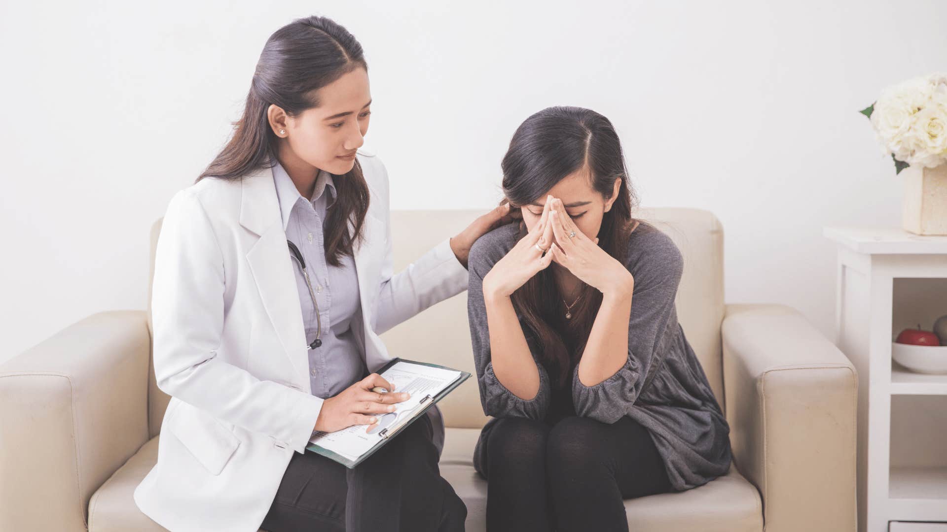 woman with her doctor