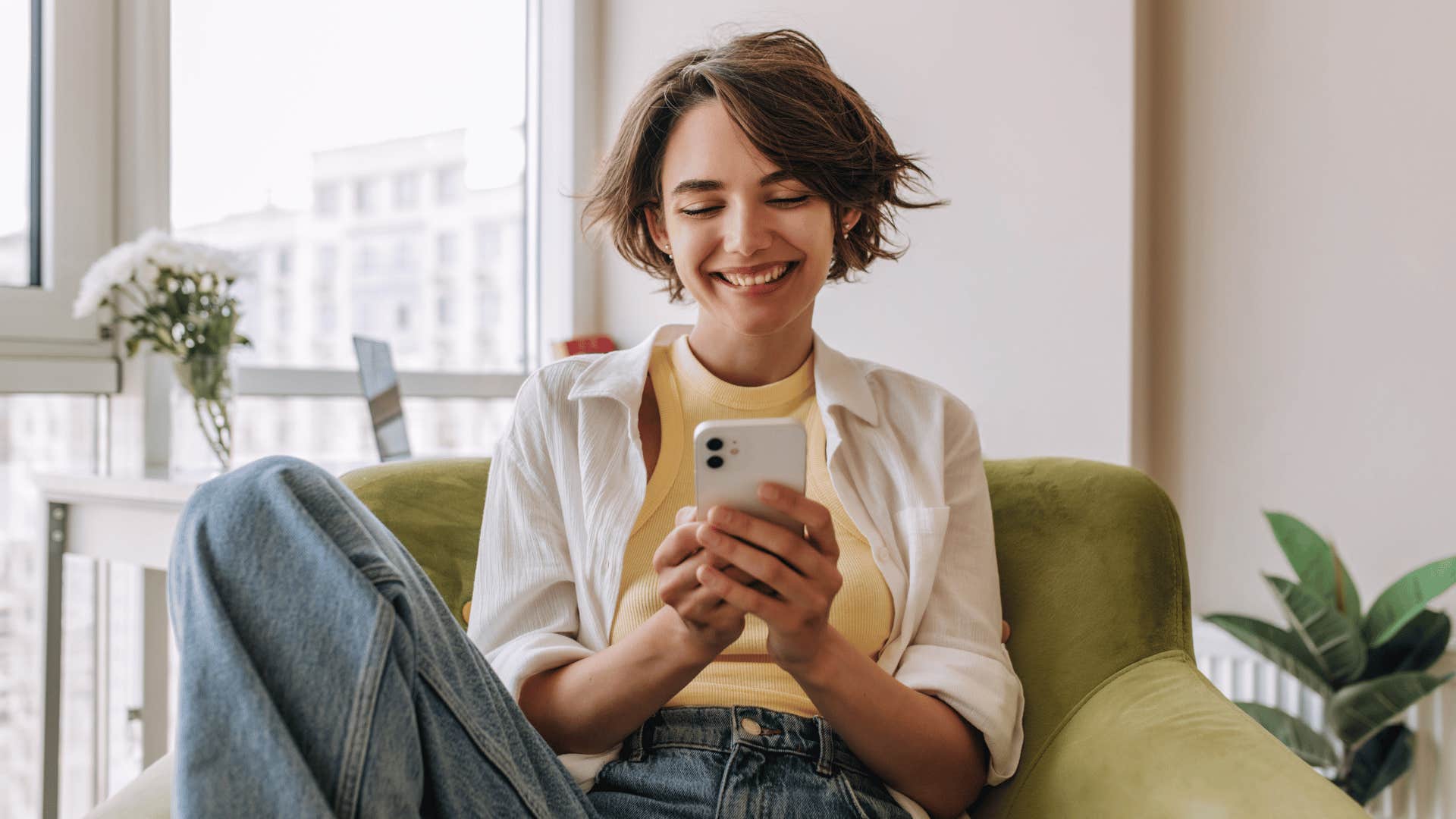 woman on phone