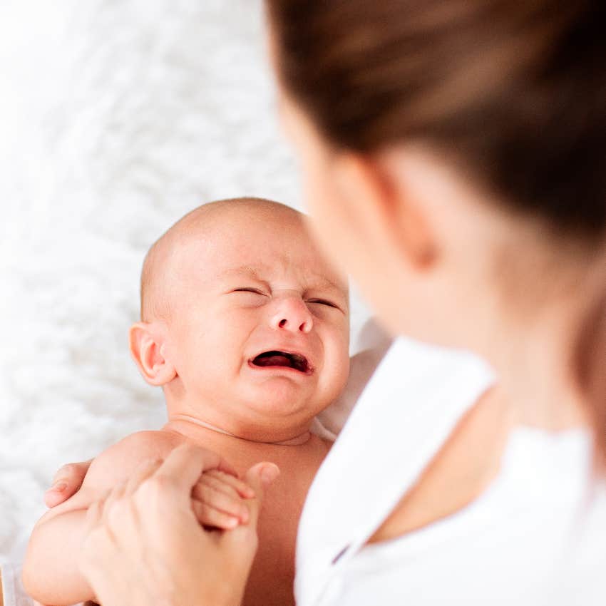 Newborn baby crying