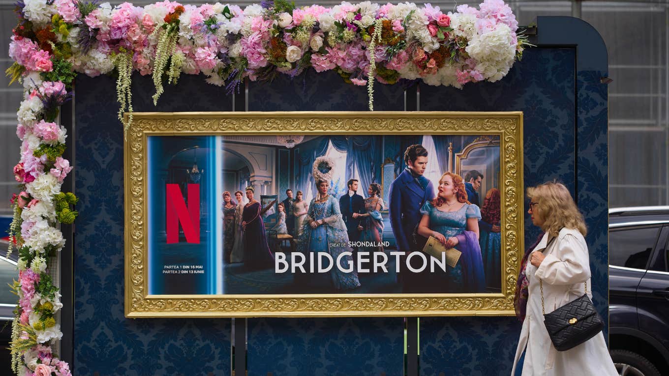 Ad for Netflix's Bridgerton