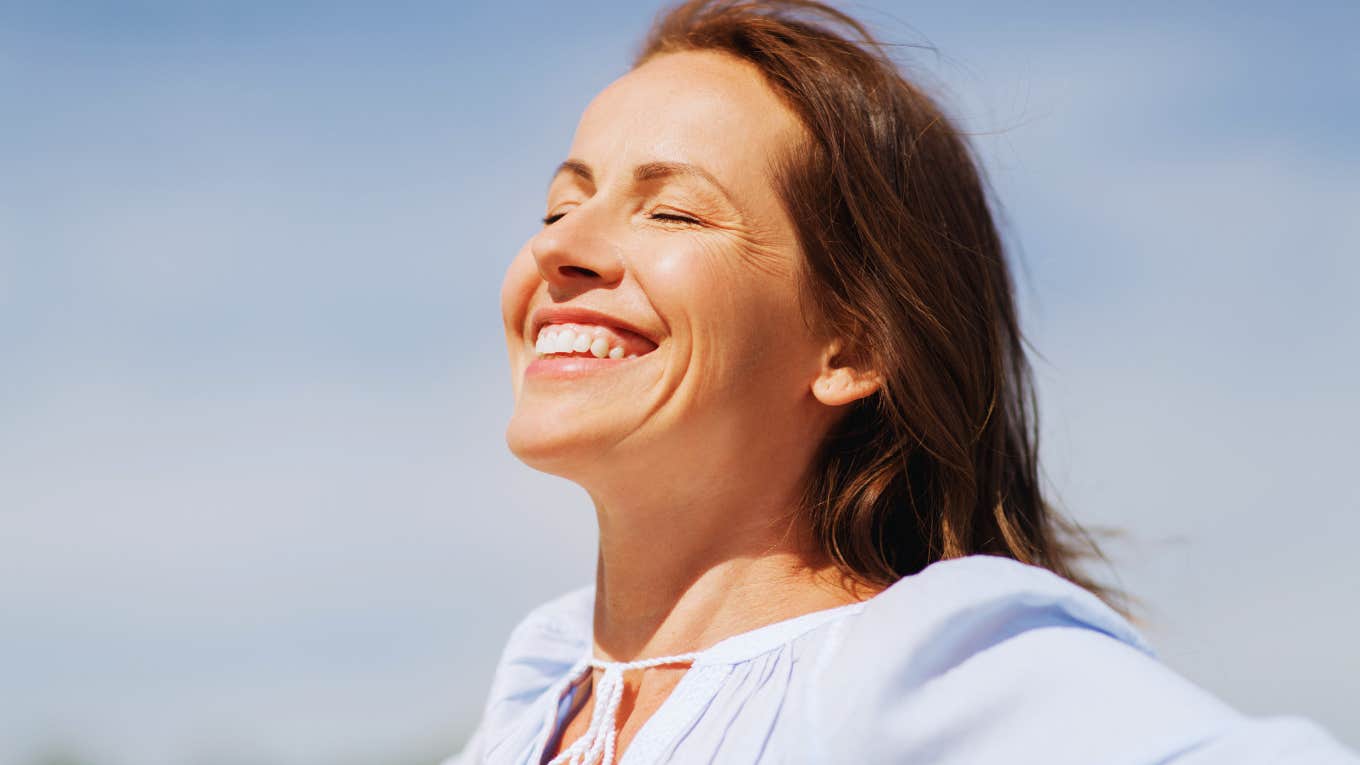 Woman feels free because she learned to love being alone.