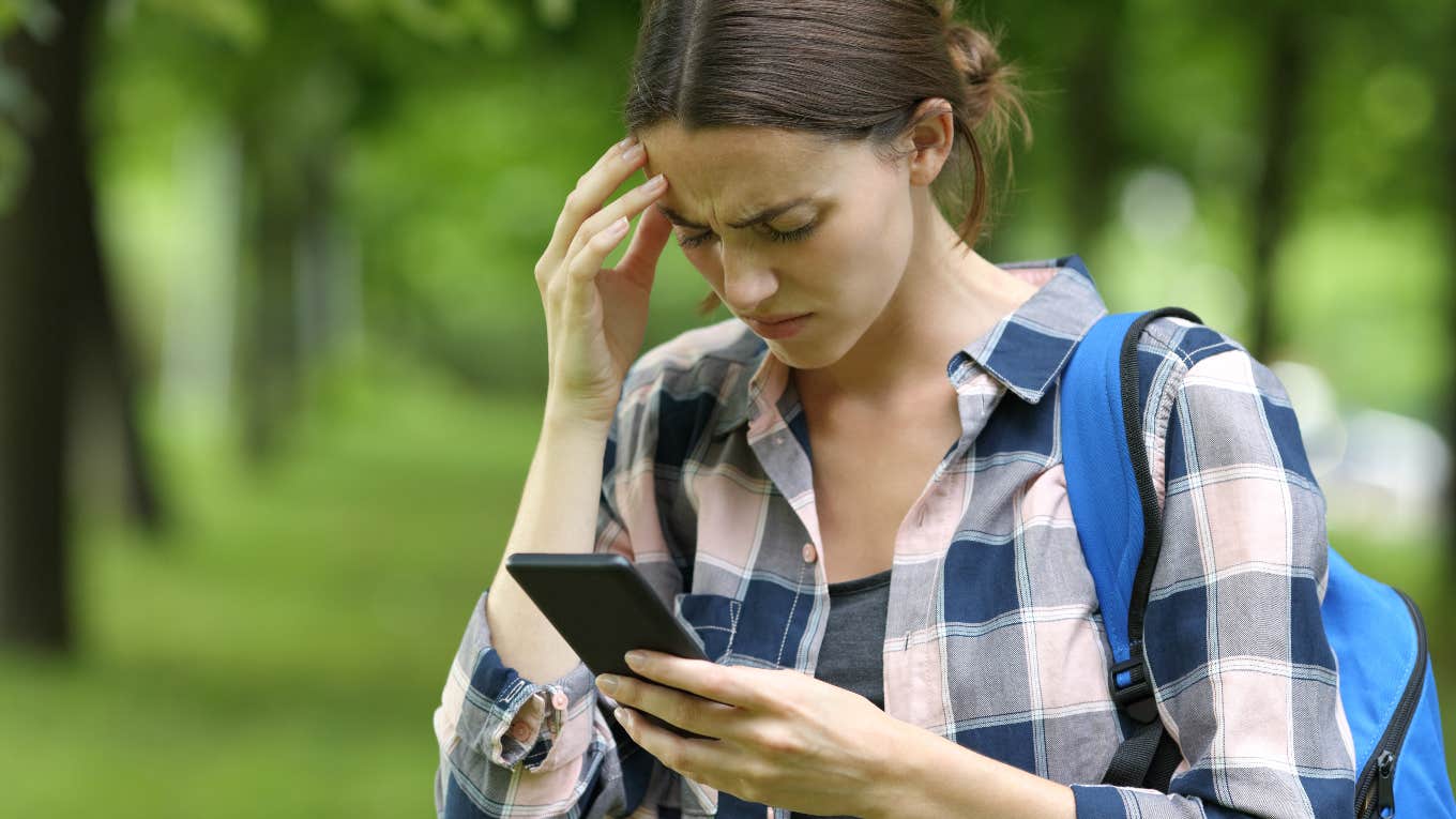 College freshman concerned that her parents are tracking her