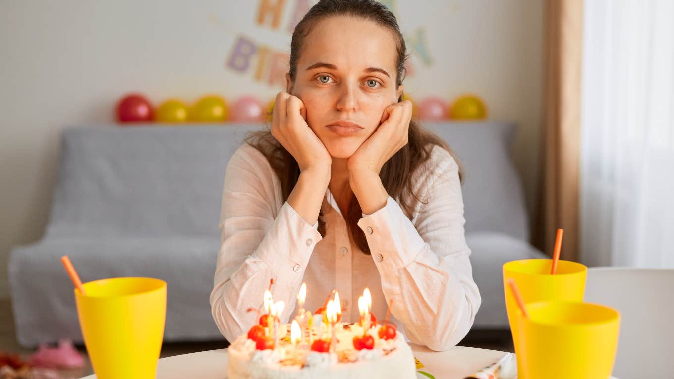 Wife at birthday party planned by husband