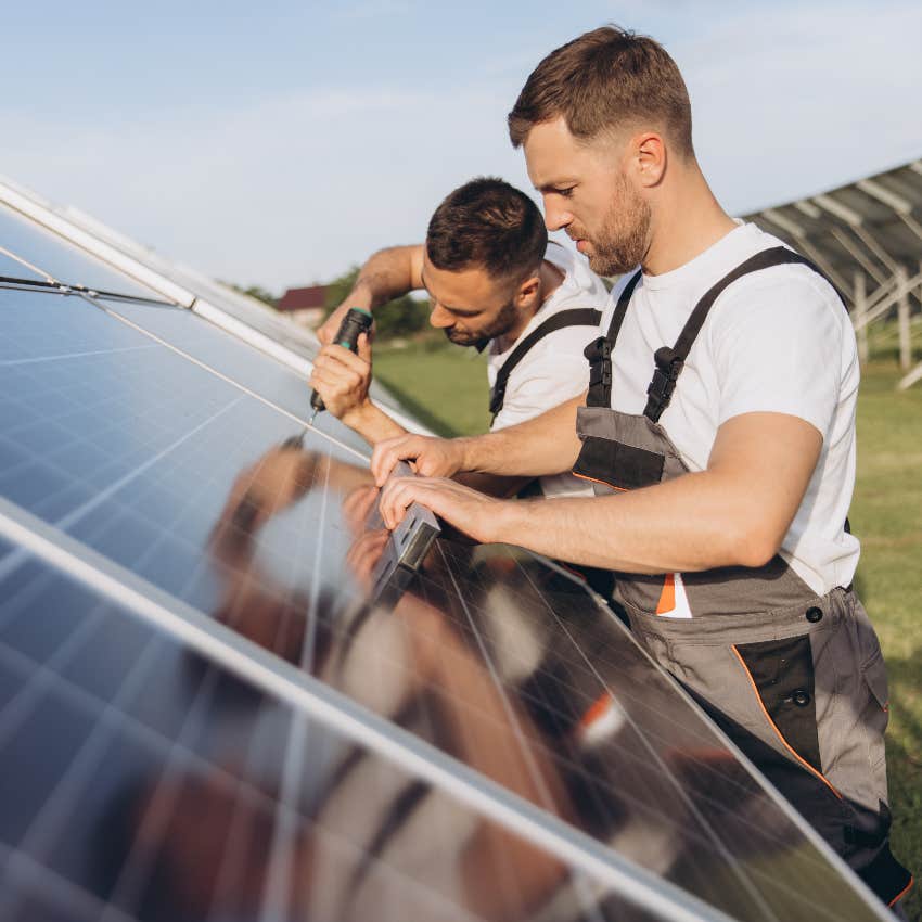 Gen Z working blue-collar jobs, installing solar panels