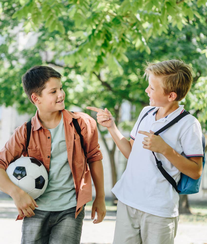 two friends after school