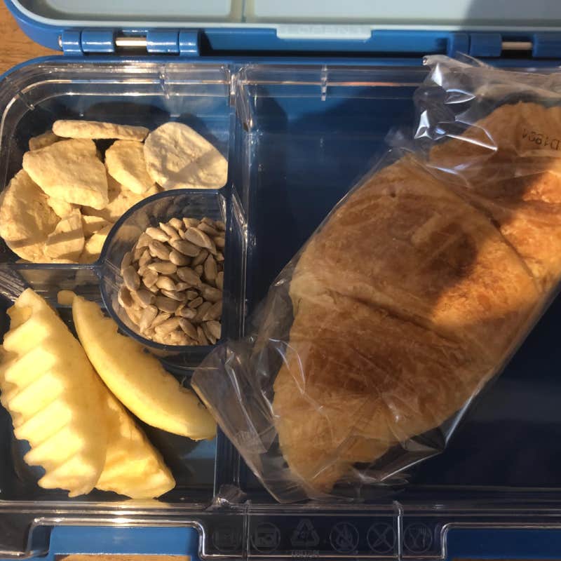 breakfast mom packed for son