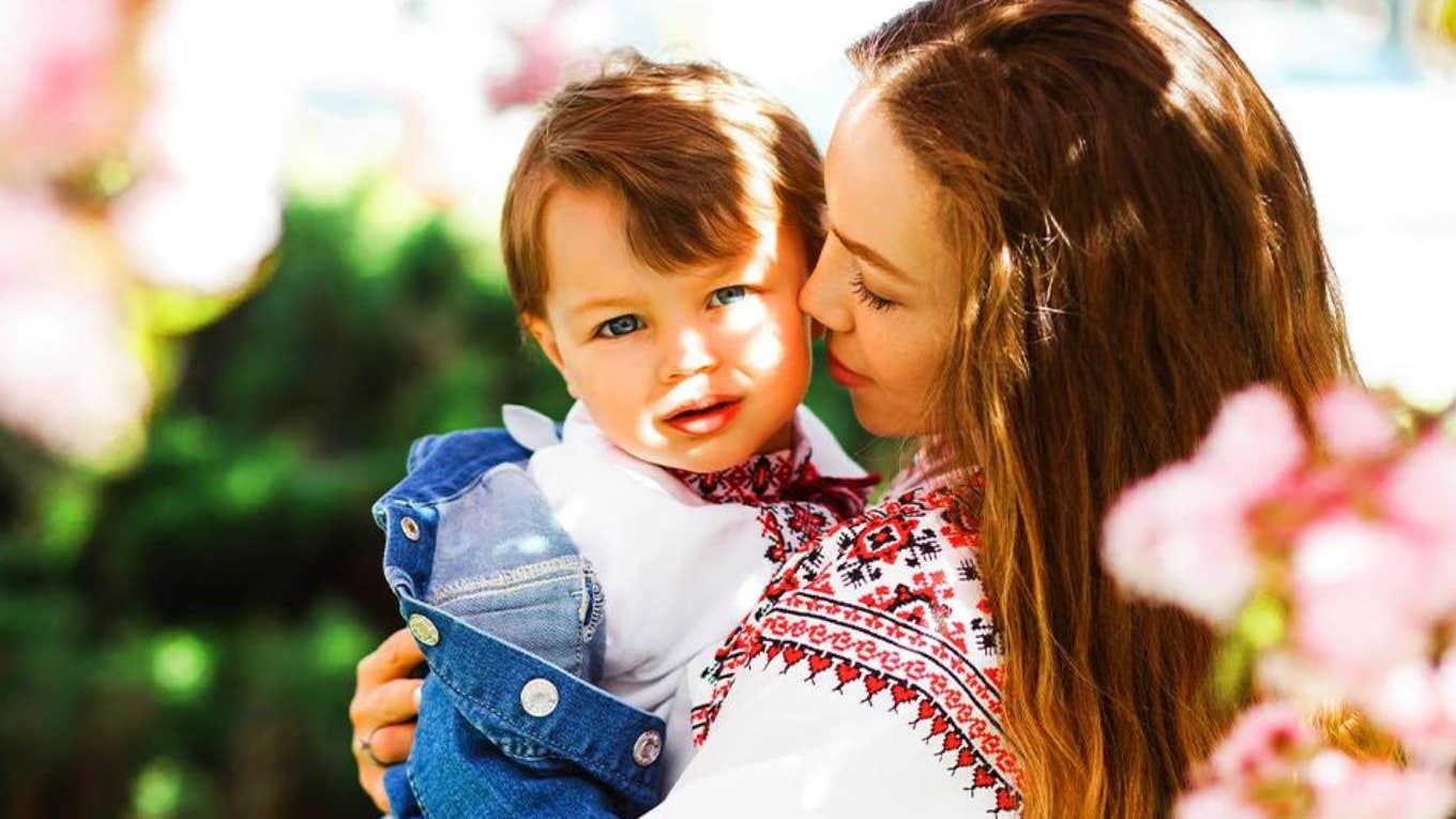 Baby and mom who was miserable and exhausted 