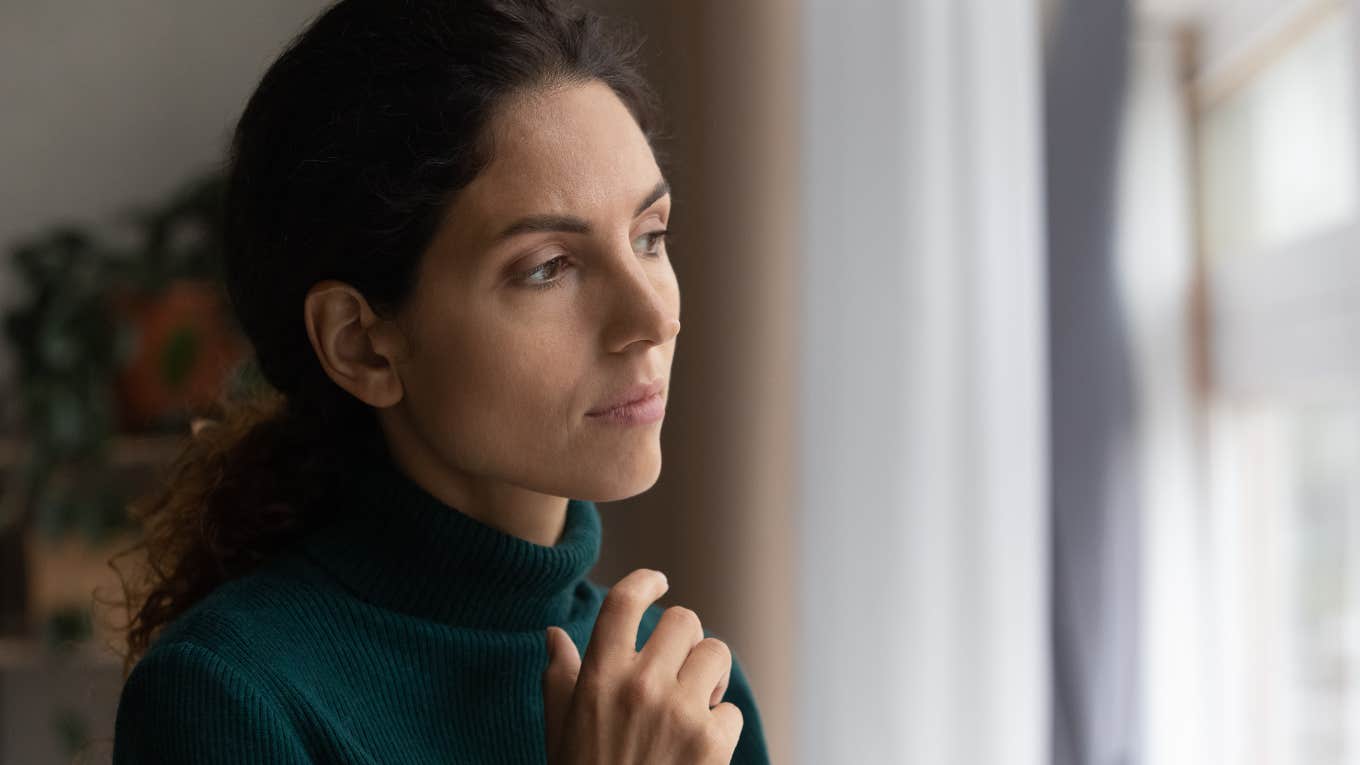 Woman thinking about her losing some of her inheritance to her kids