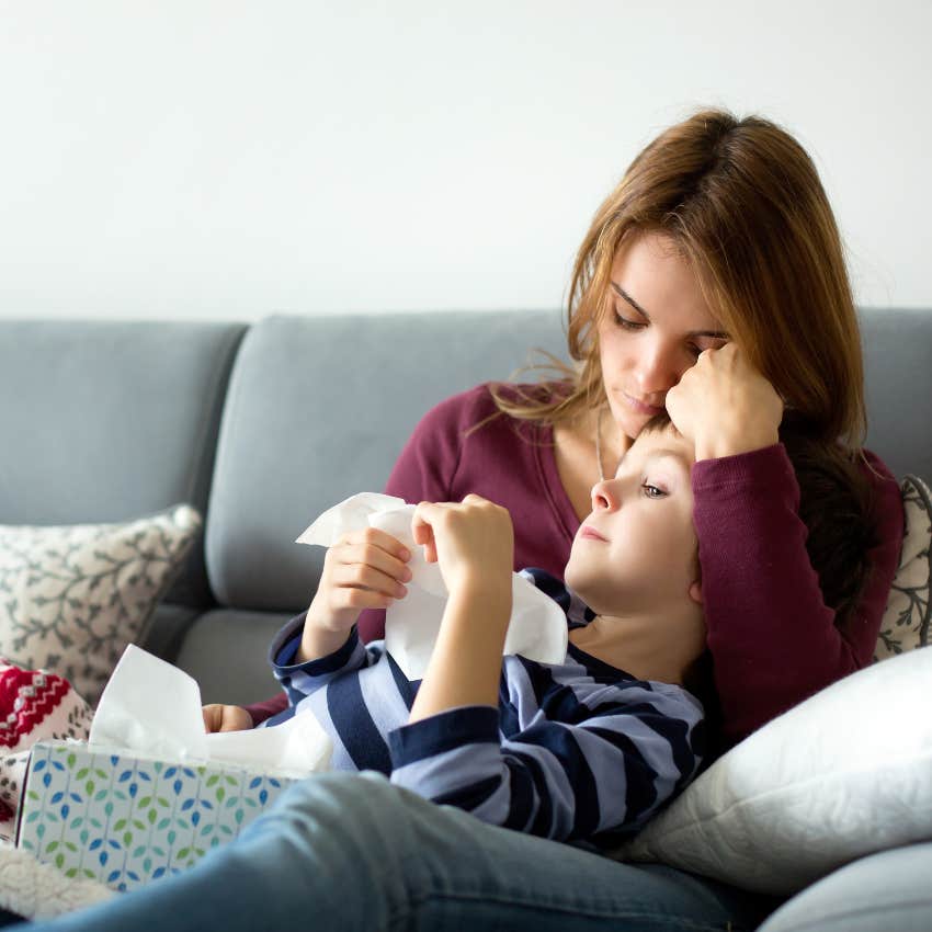 Mom called out to care for sick kid