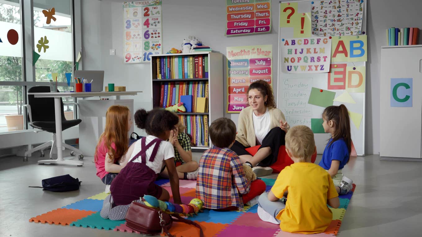 Daycare teaching child-friendly lesson about 9/11