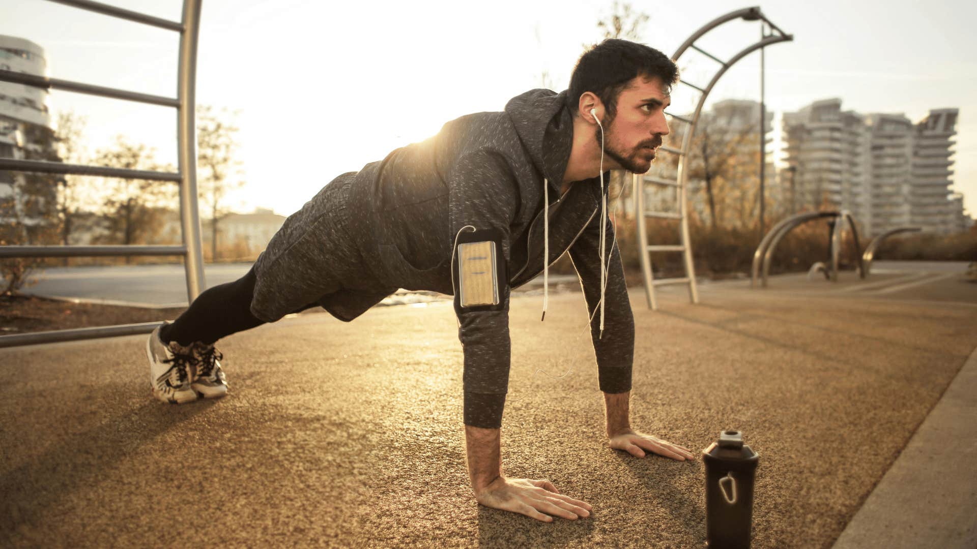 man exercising