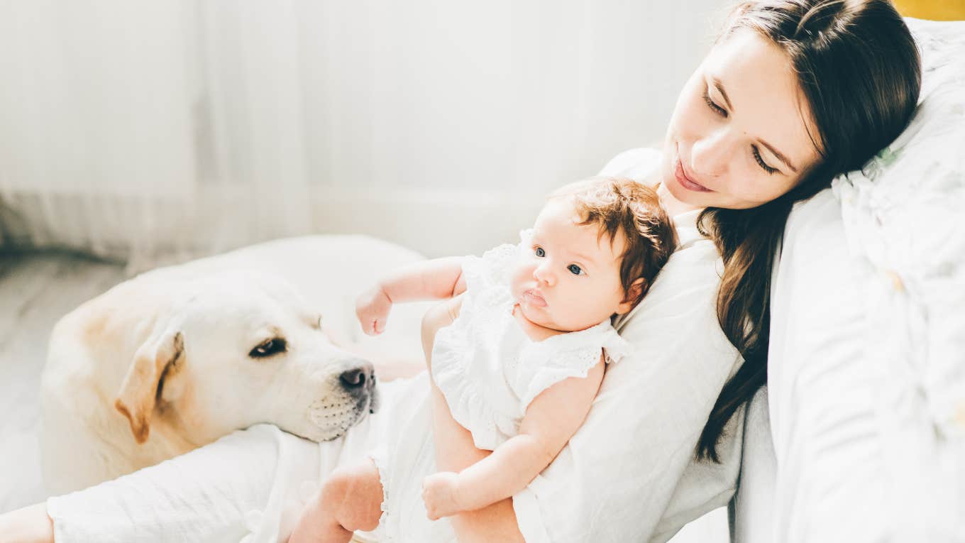 New mom wishes she no longer had dogs