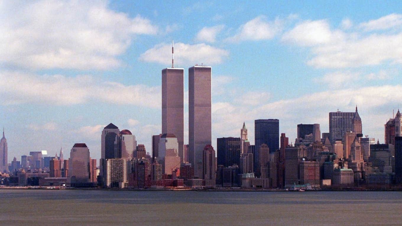 The twin towers before 9/11.