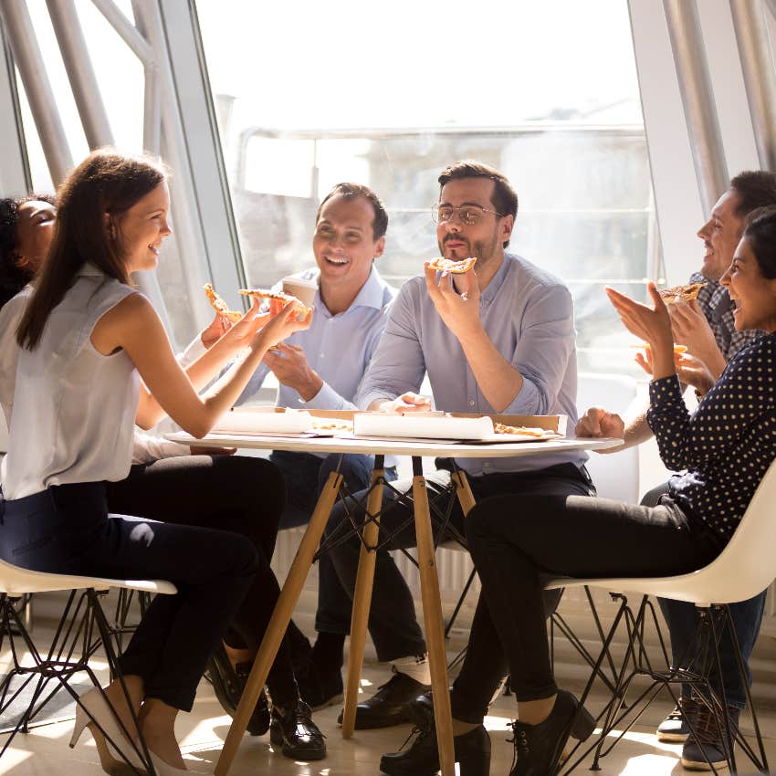 Office pizza party instead of potluck