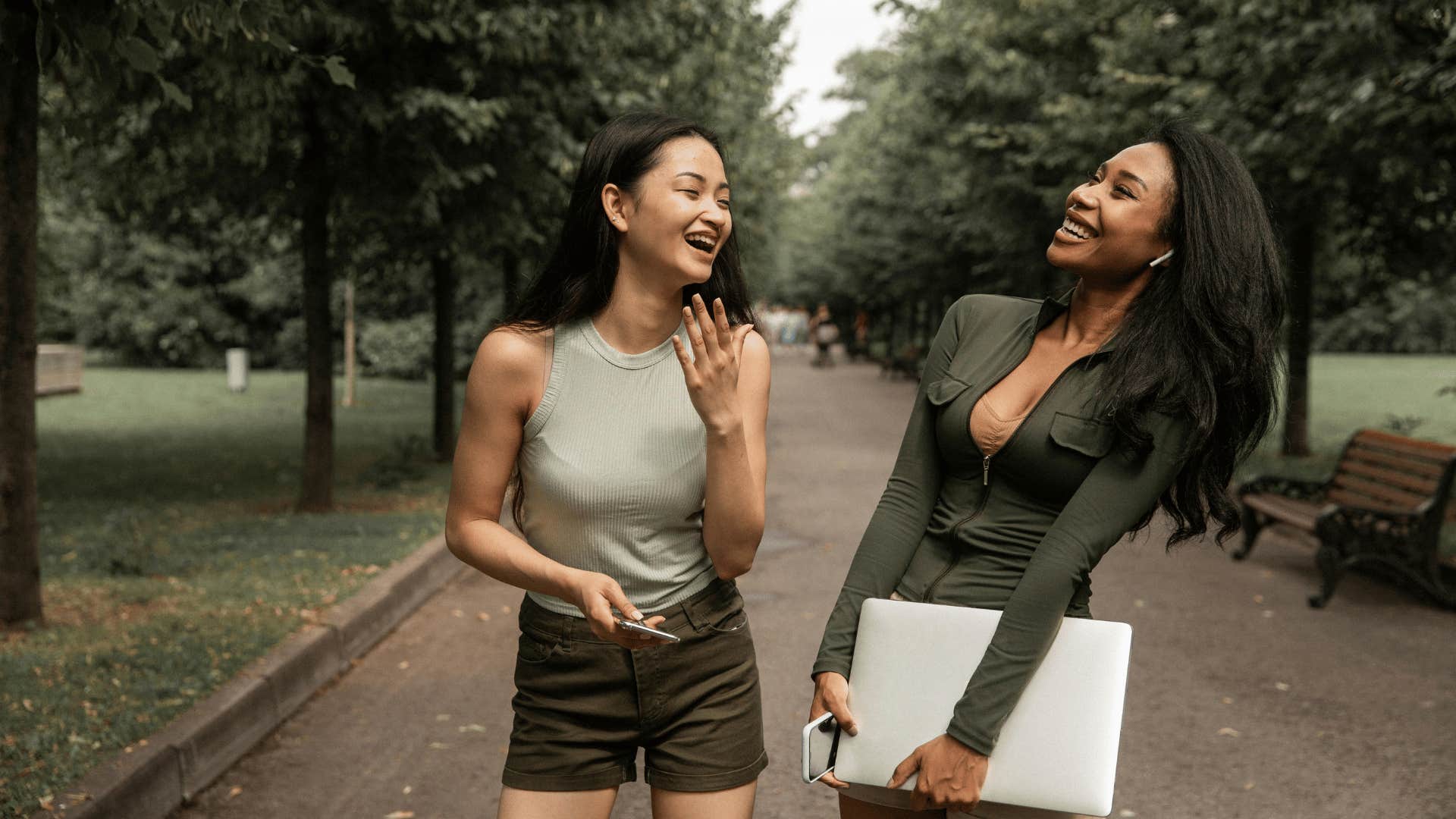 woman talking to her friend