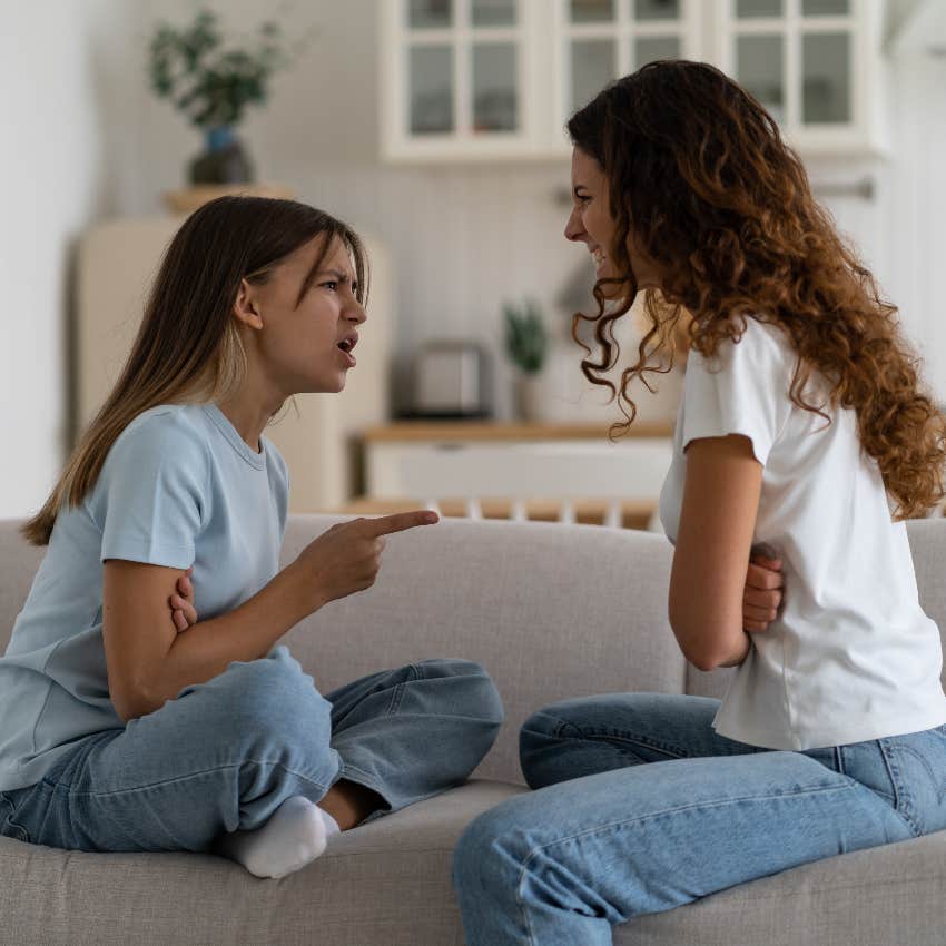 Teen and parent fighting about money