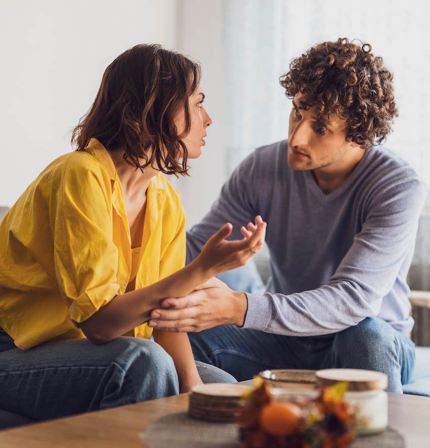 Couple tries to talk problems through to be better