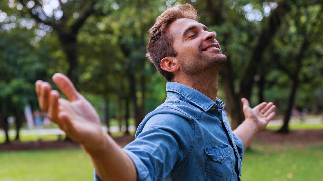 Man uses peace-making habits to grow closer to his partner.