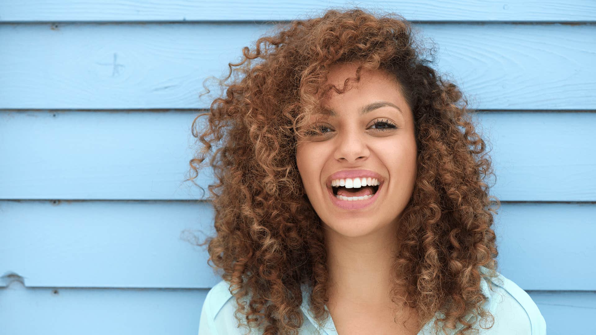 woman smiling