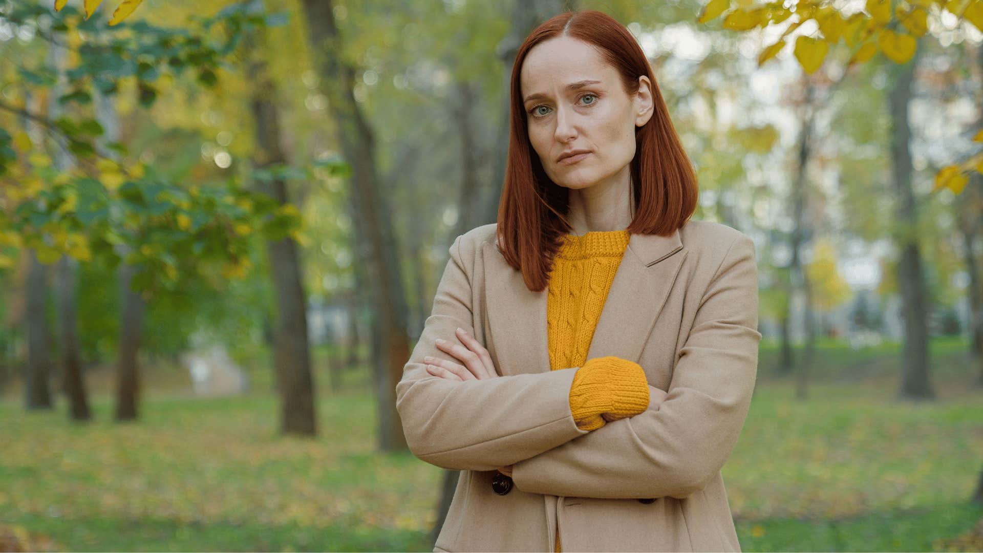 woman crossing arms 