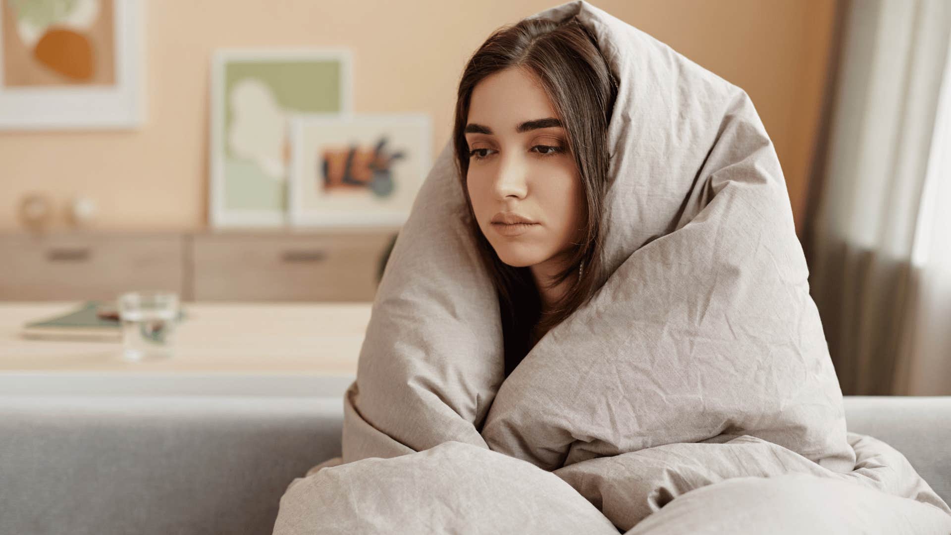 woman looking depressed