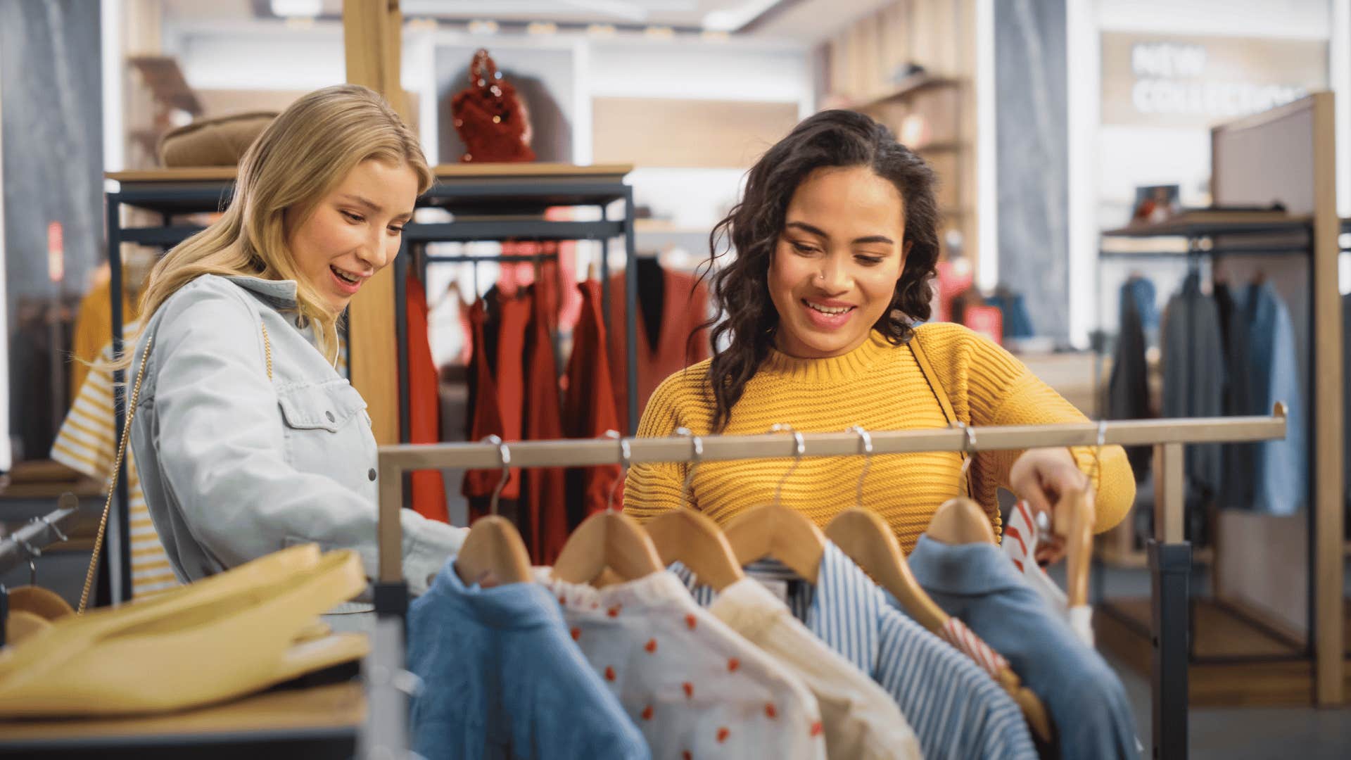 two women shopping