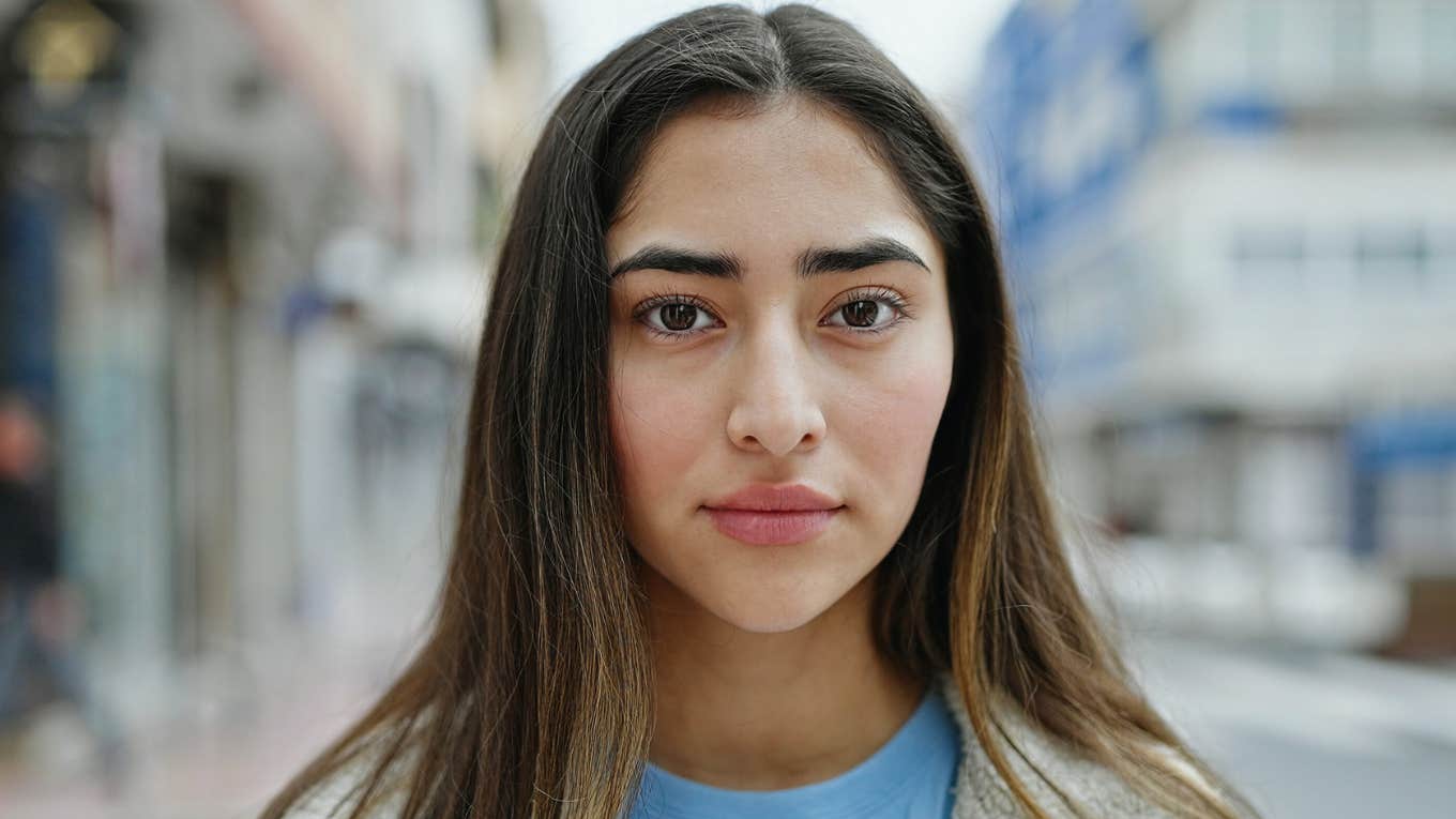 serious looking woman healing from trauma