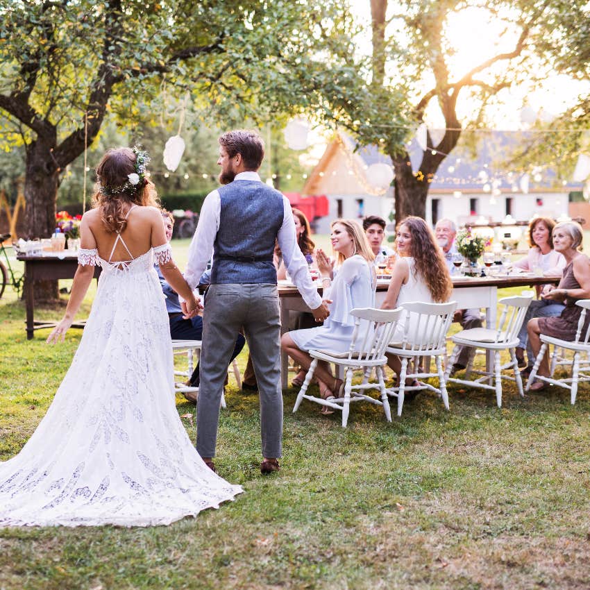 Backyard micro-wedding