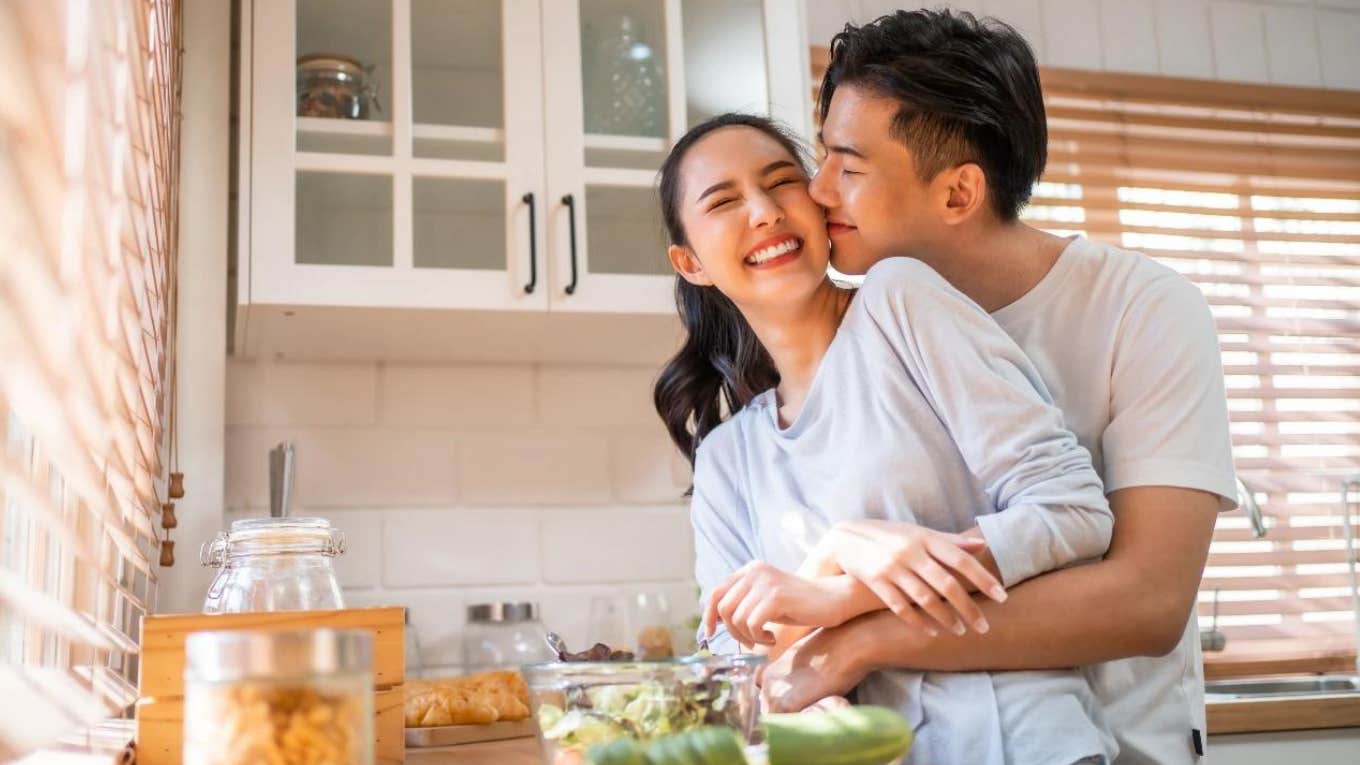 Couple emotionally close to each other