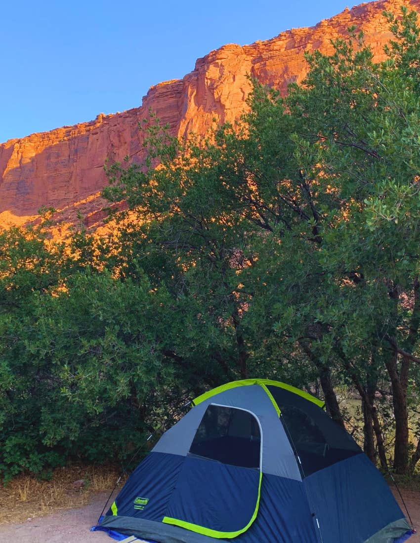 Campsite in Moab, Utah