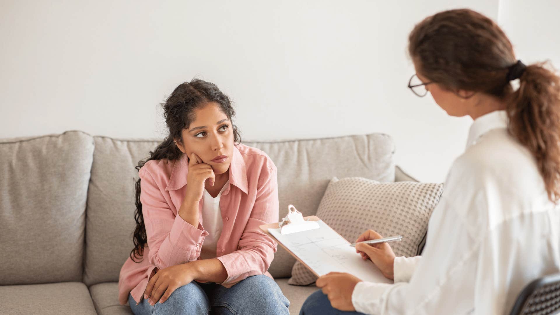 woman in therapy session