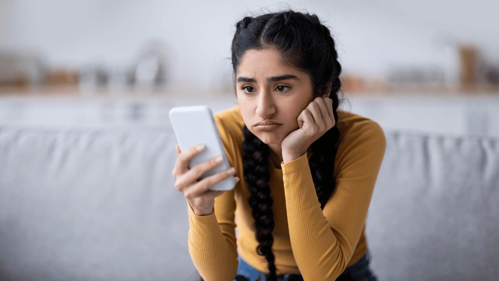 woman on phone