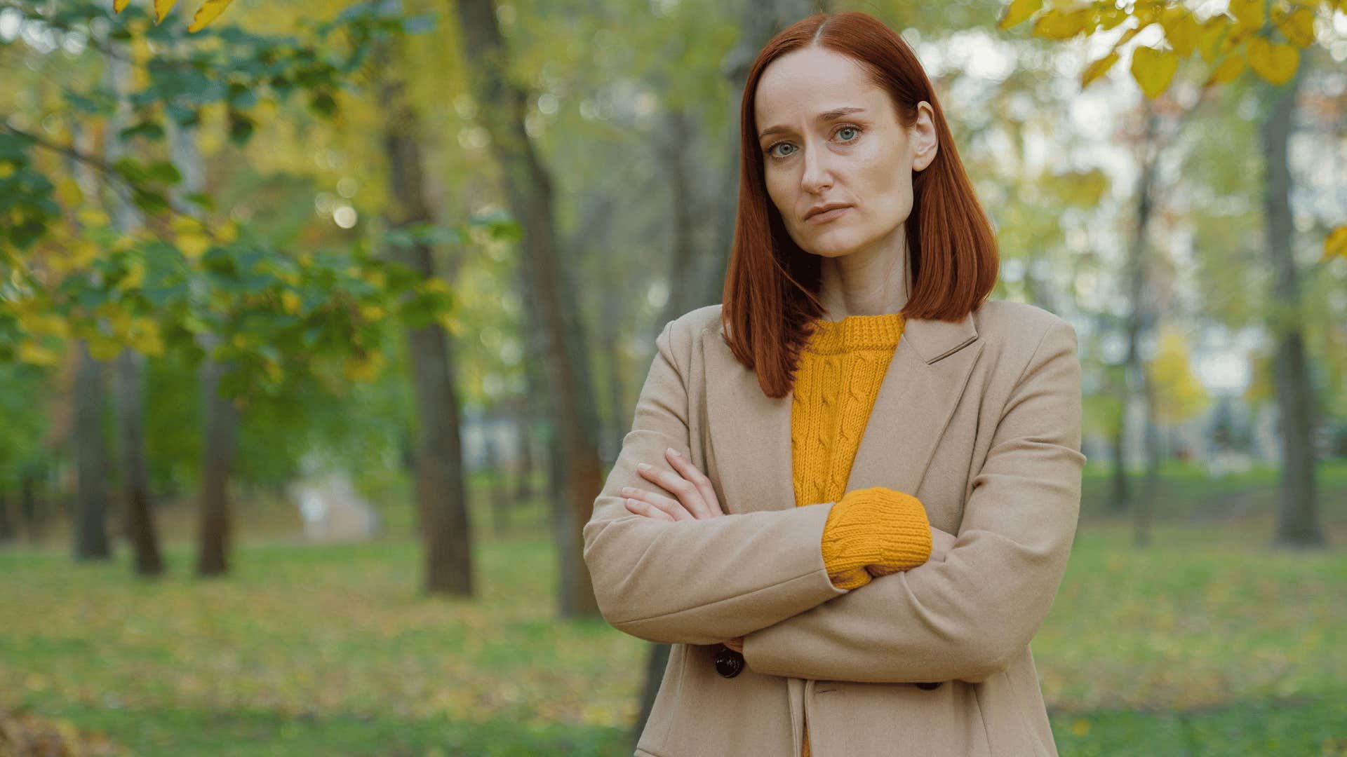 woman with crossed arms