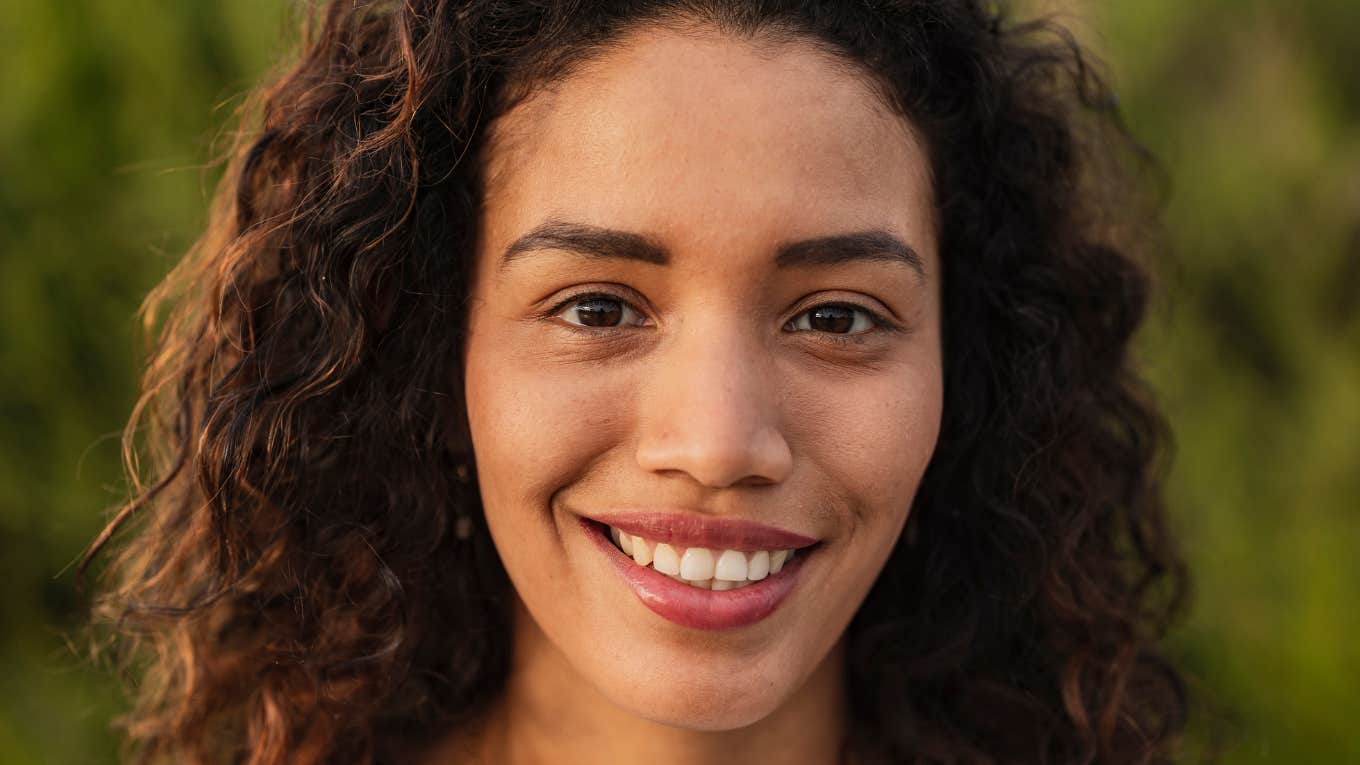 beautiful smiling woman