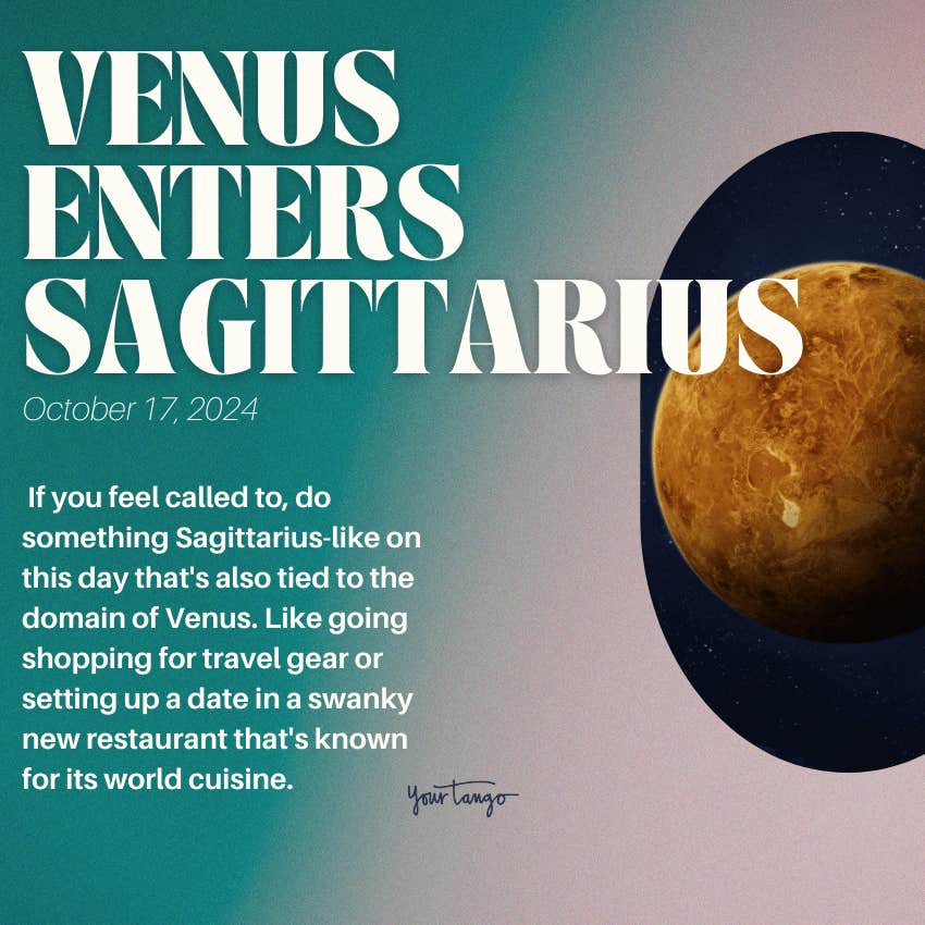 venus enters sagittarius dates october 2024