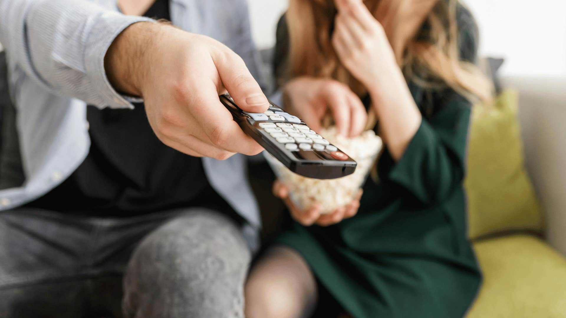 couple watching movie