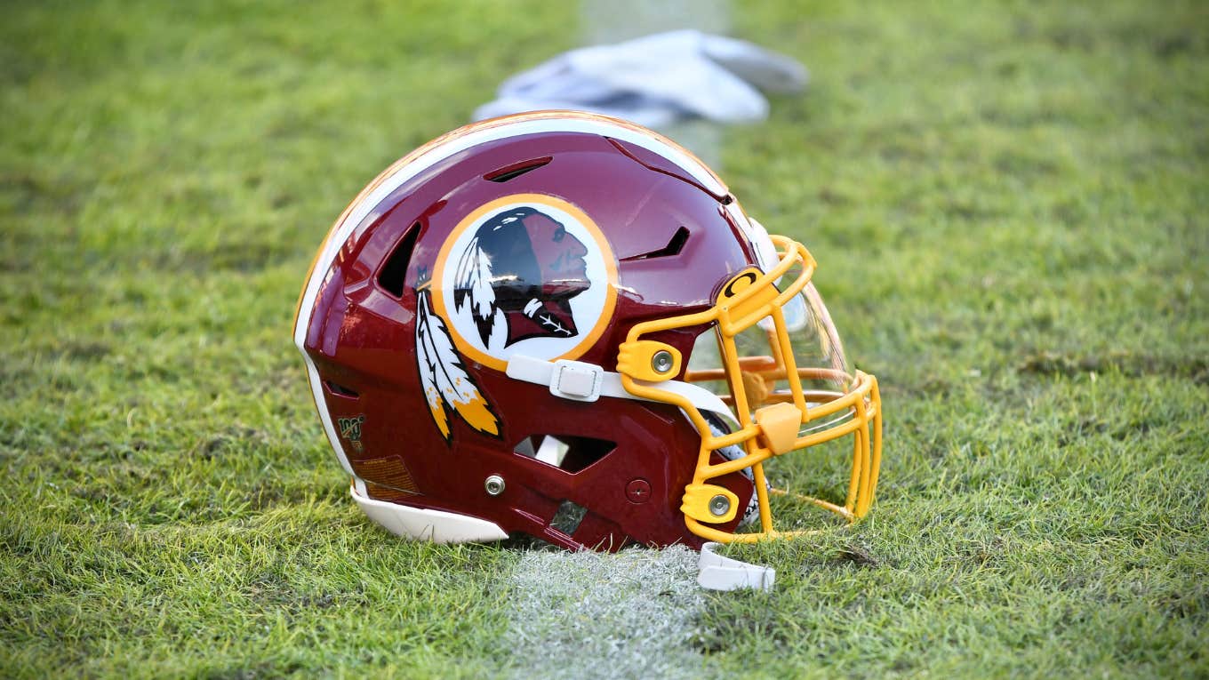 Former helmet of Washington Commanders